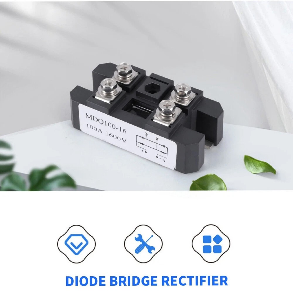 MDQ 100A 1600V Single Phase Bridge Rectifier Module 4 Terminals Power Converter