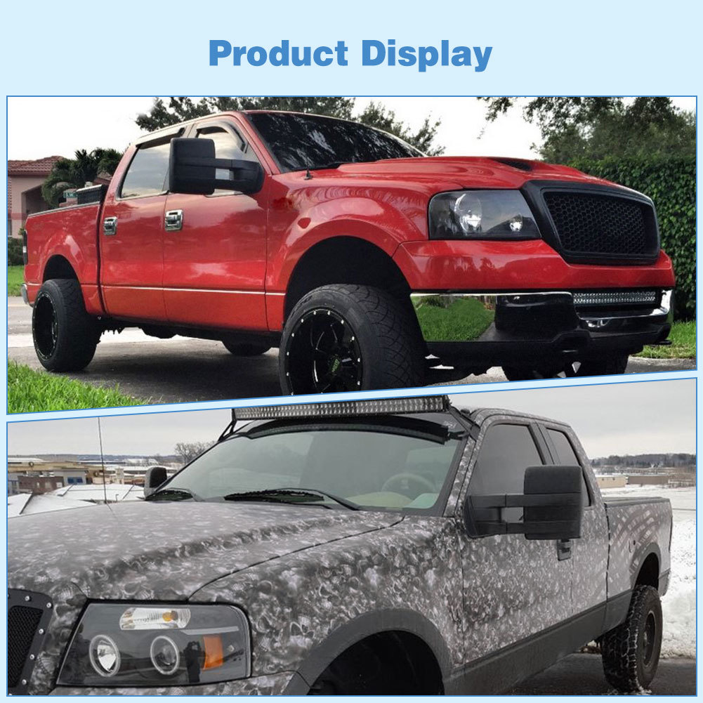 Tow Mirrors for 2004-2006 Ford F150 F-150 Power Heated Puddle Light Turn Signals