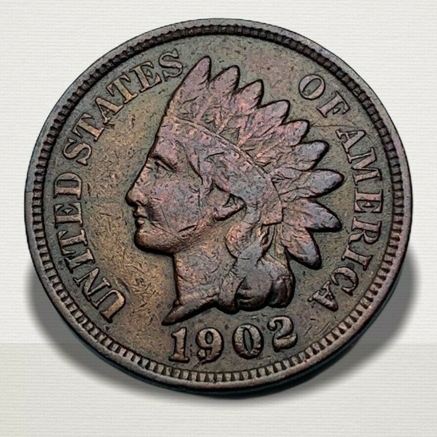 1902 Indian Head Cent Extra Fine