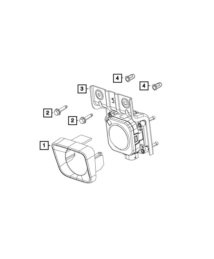 Genuine Mopar Sensor Cover 68222750AA