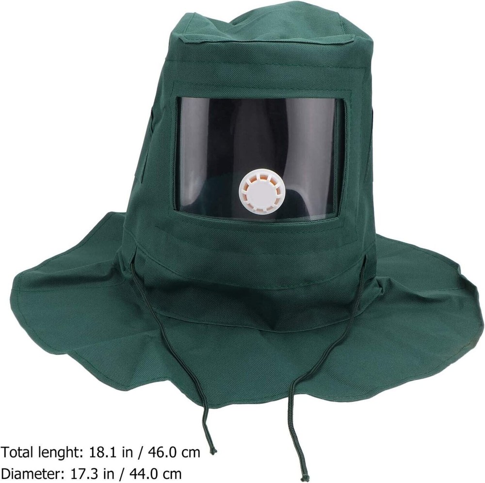Protective Sand Blasting Hood Cap Anti Wind / Sandblaster Tools Dust Face Tool