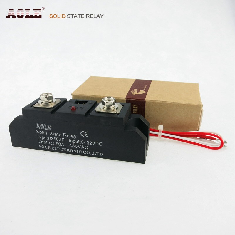 DC-AC Industrial Grade Module 60A AC Single Phase Solid State Relay H360ZF