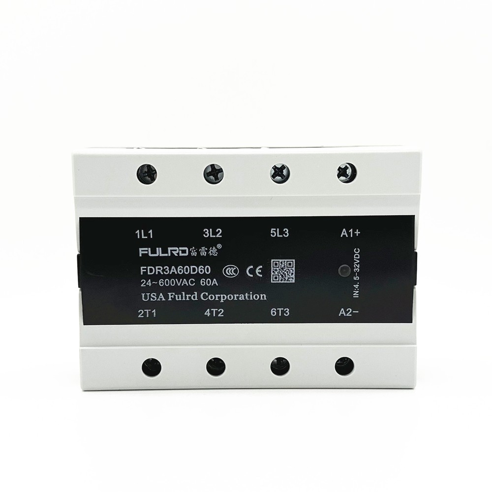 FULRD Three-phase Solid State Relay FDR3-D4860Z 60A DC-AC 24-480VAC 3-36VDC