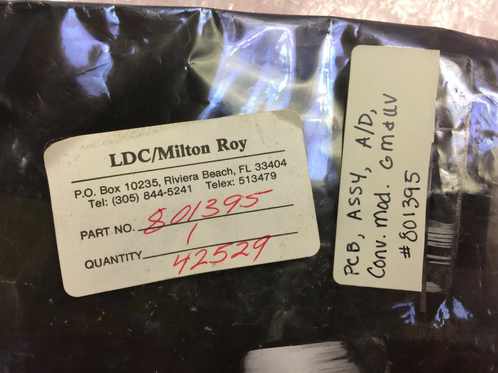 LDC / Milton Roy Part# 801395 PCB Assy, A/D Conv Mod GM & UV