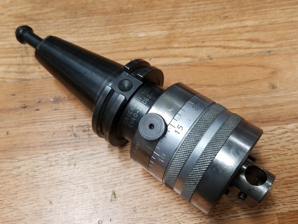 ERICKSON TENTHSET BORING HEAD 3/8 " CAP W CAT 40 SHANK