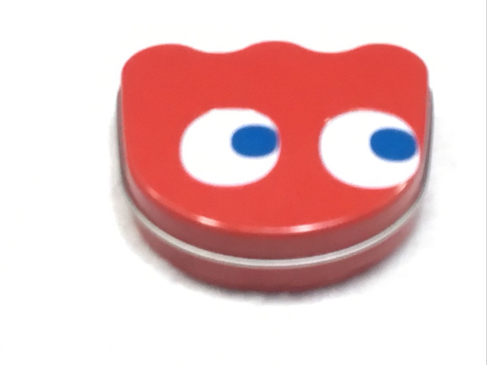 2011 Nampo Pac-Man Empty Red Blinky Candy Tin Container with Lid