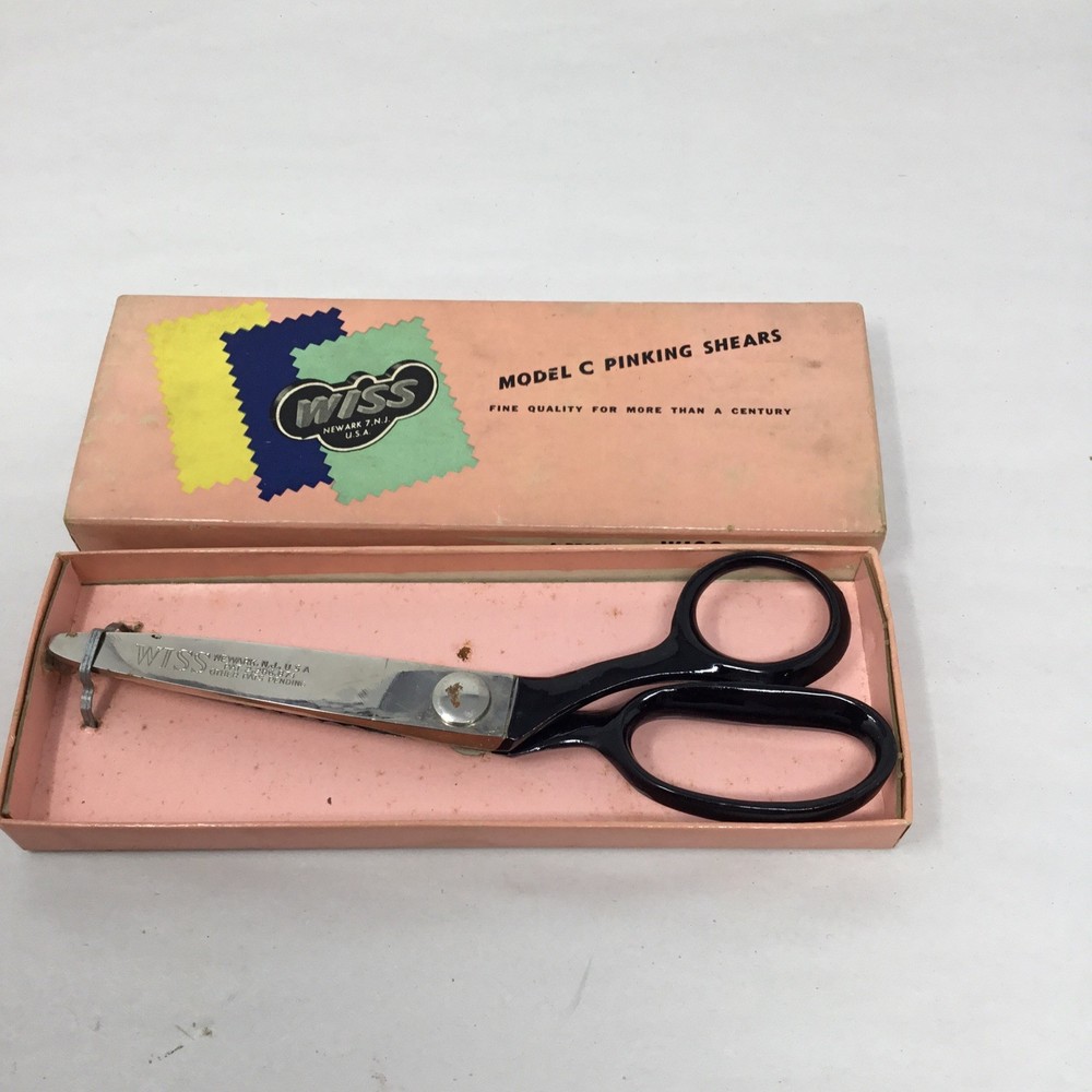 Vintage Wiss Model C Pinking Shears In Original Box