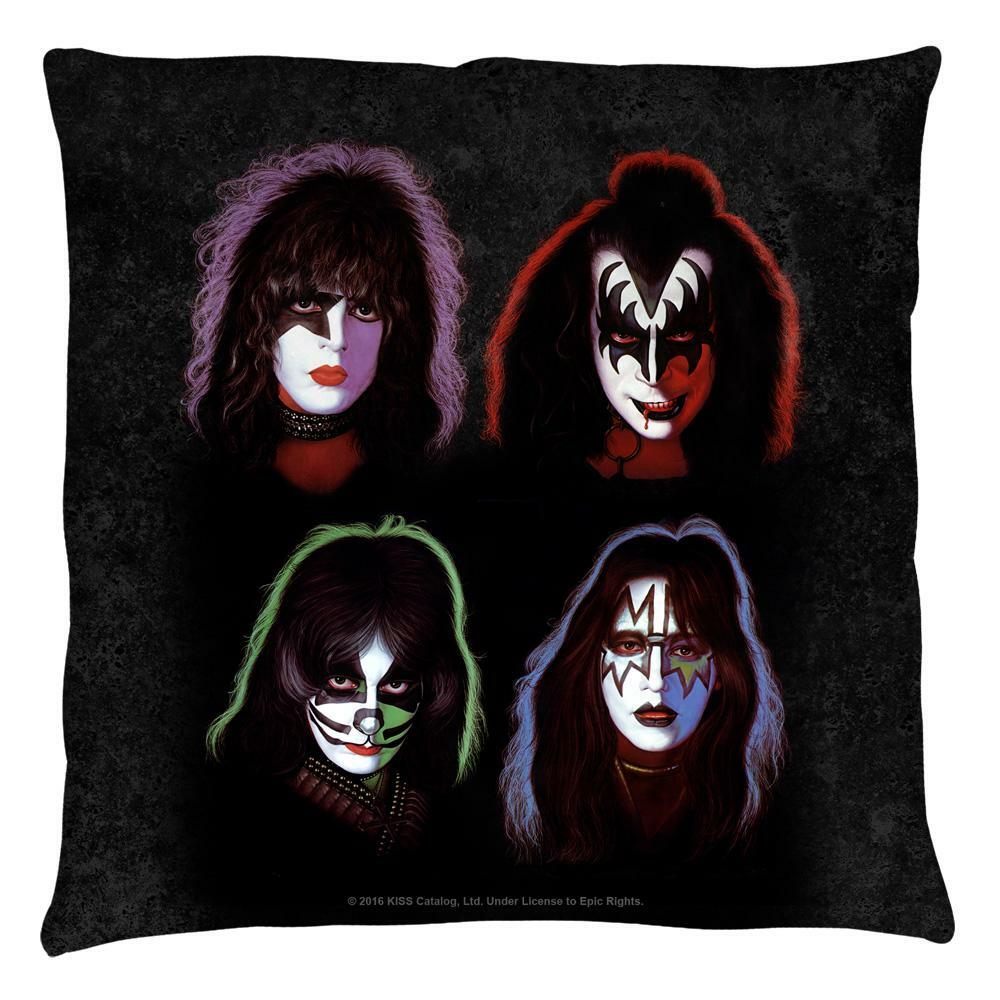 KISS SOLO FACES THROW PILLOW OFFICIAL 2016