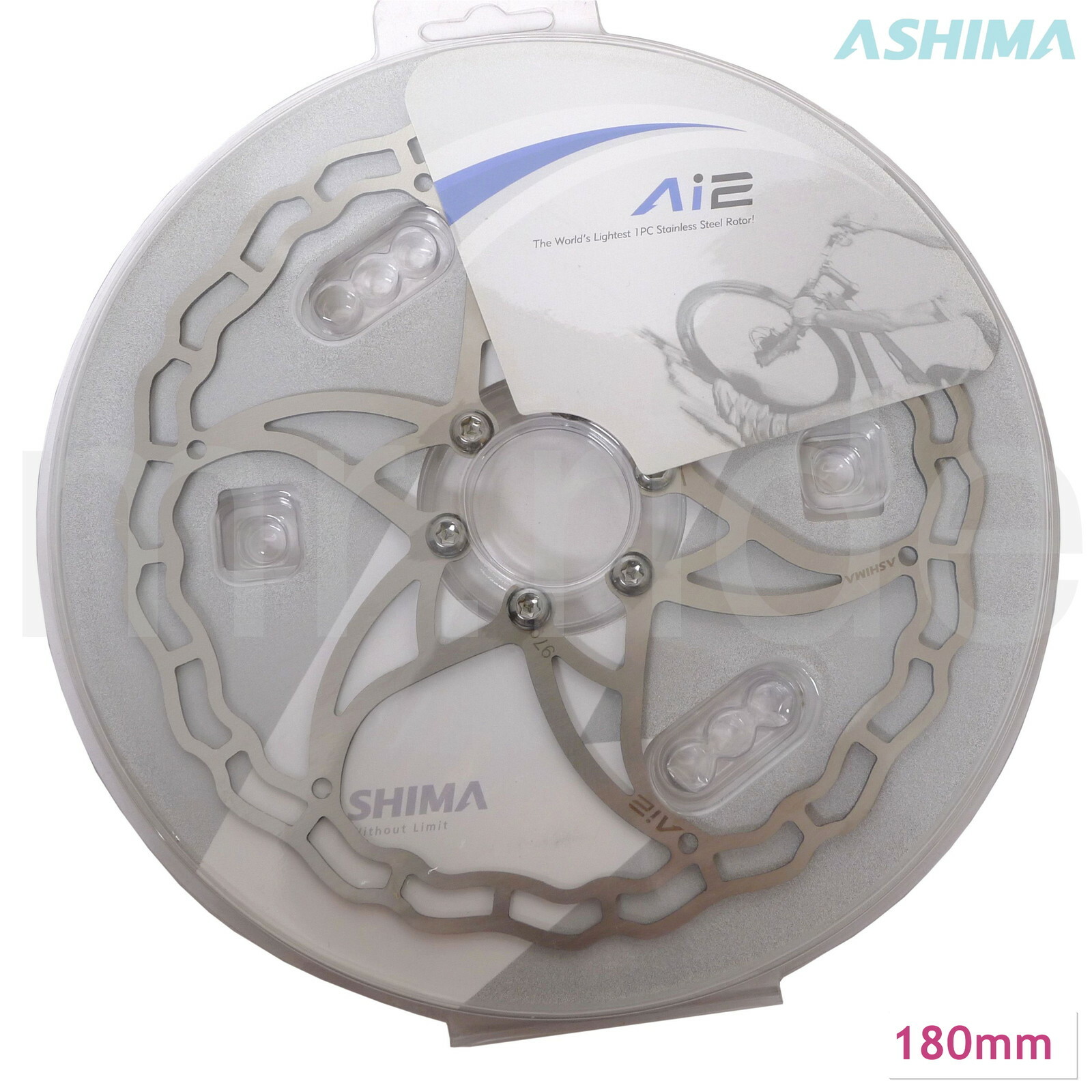 ASHIMA Ai2 Road/CX/MTB Bike Disc Rotor 140/160/180mm 64/73/104g fit Shimano TRP