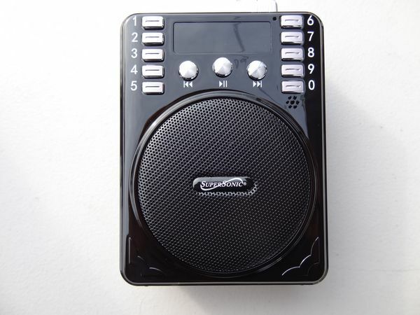 Supersonic SC-1443BT Mini PA Speaker +Bluetooth +USB/SD/FM +Microphone/Headset