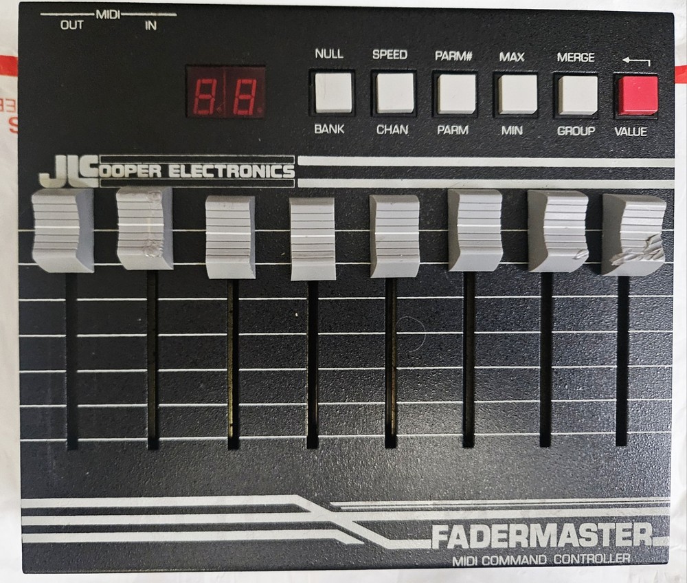 JC Cooper Electronics FaderMaster Professional MIDI Automation Controller TESTED