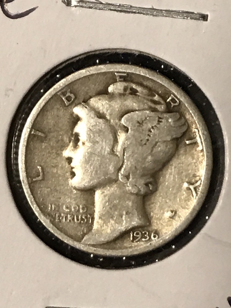 1936 Mercury Dime VG