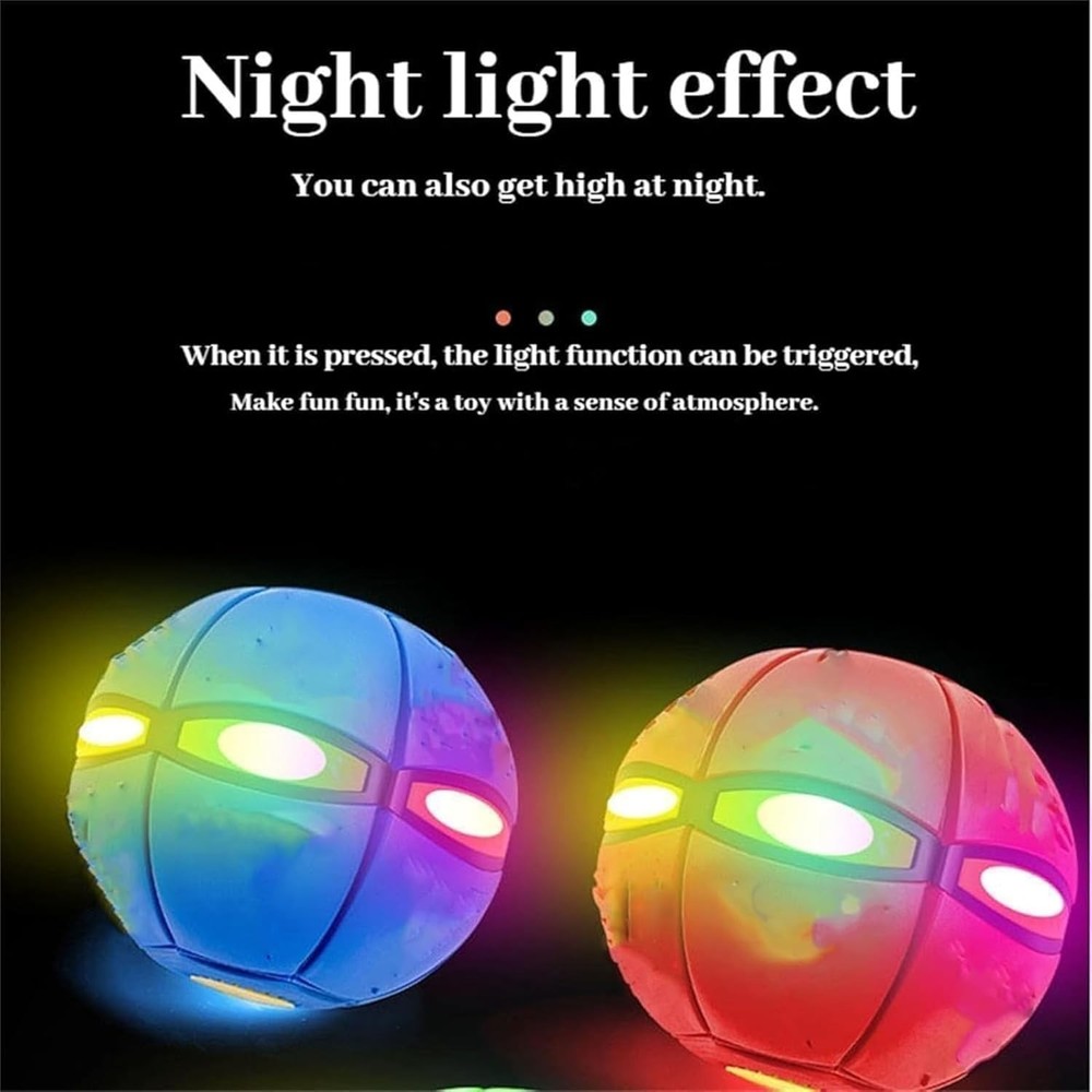 Magic Bouncing Ball, Freely Switchable Magic Meta Ball Toy with Lights