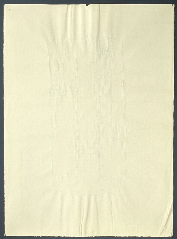 Hans Nagel, Concrete Composition, Original Drawing, Signed & Dated, 1964