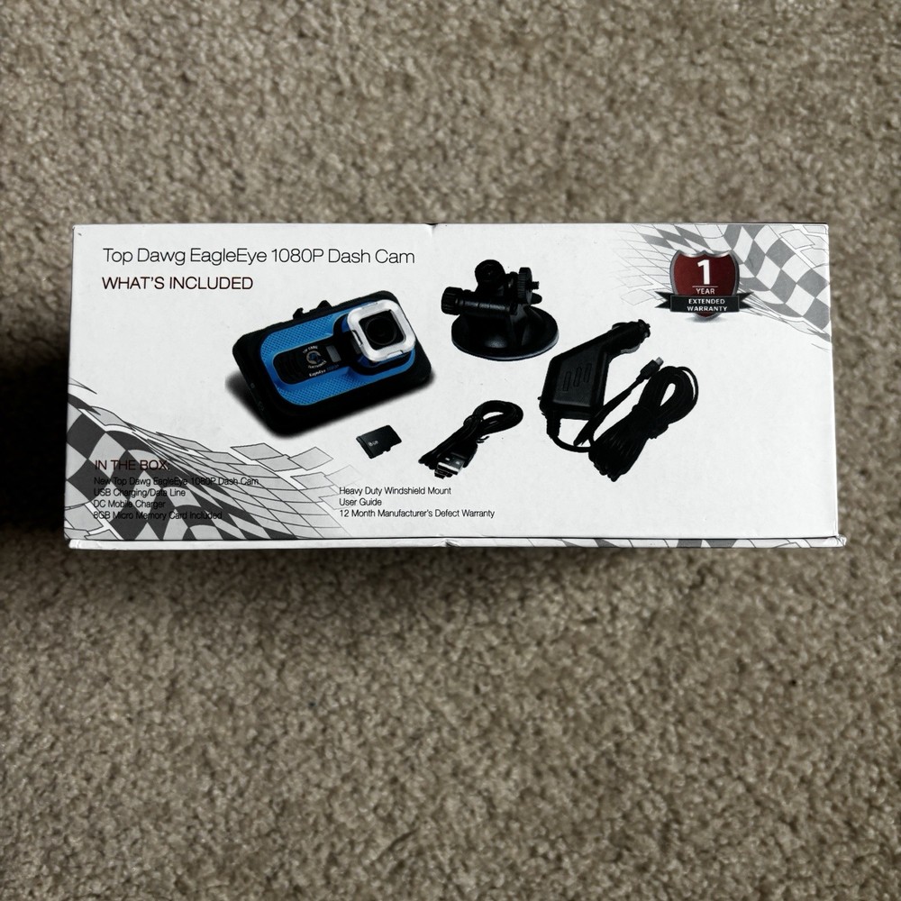 Top Dawg EagleEye 1080P Dash Camera - ​New Open Box, Never Used