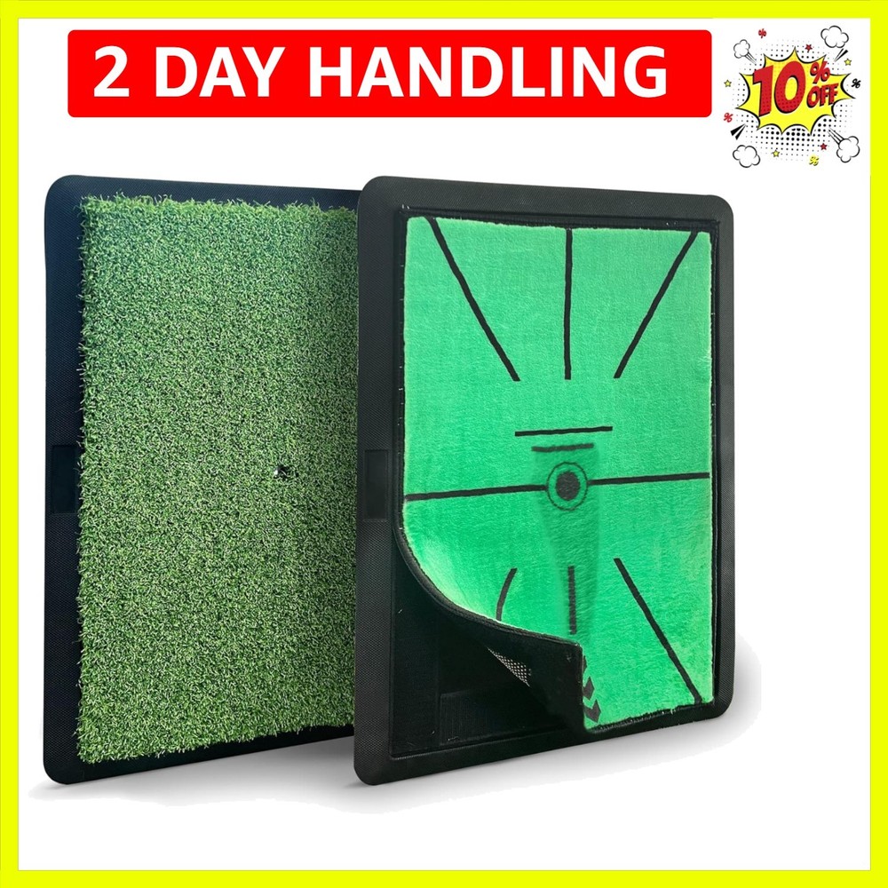 Golf Hitting Mat, Precision Pro Swing Mat for Path Feedback, Golf Training Ch...