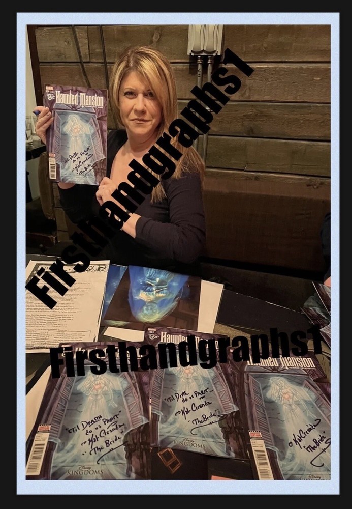 Kat Cressida Signed The Haunted Mansion Marvel Comic Variant #4 Ghost bride