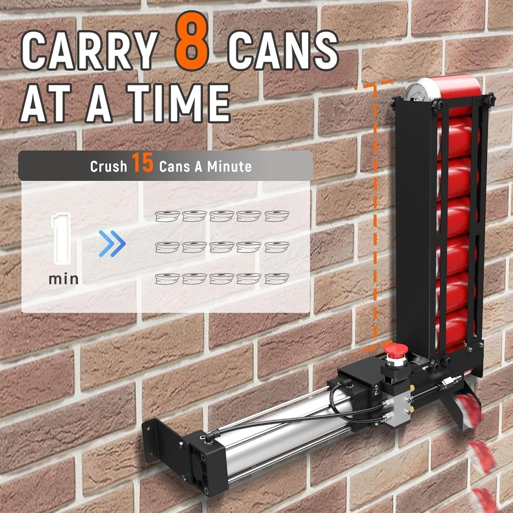 Powerful Air Cylinder Crusher