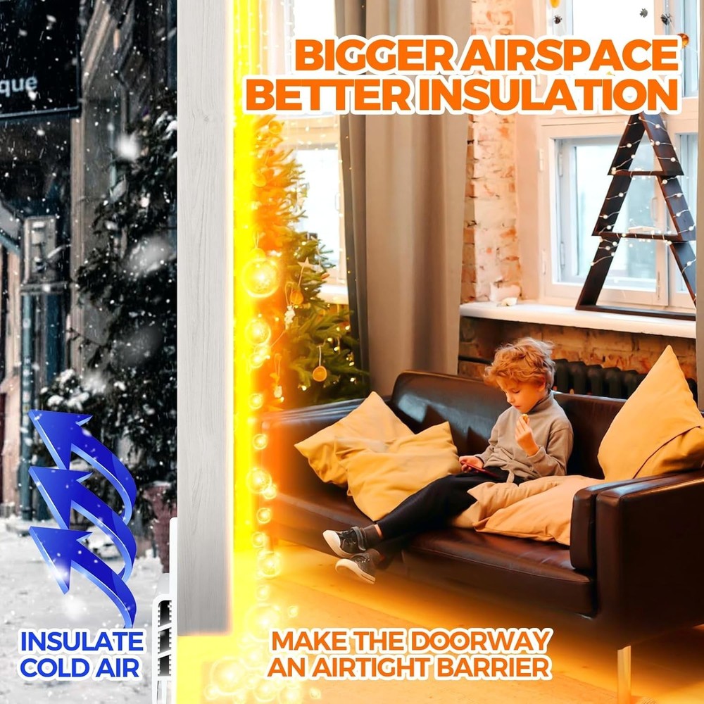 Versatile 41-Inch Weather Stripping & Draft Stopper - Noise and Draft Control