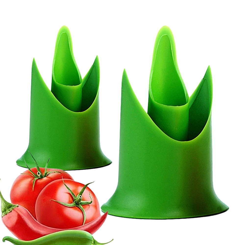 Tomato Corer Tool 2PCS Kitchen Vegetable Core Remover Portable Corer Tool Random