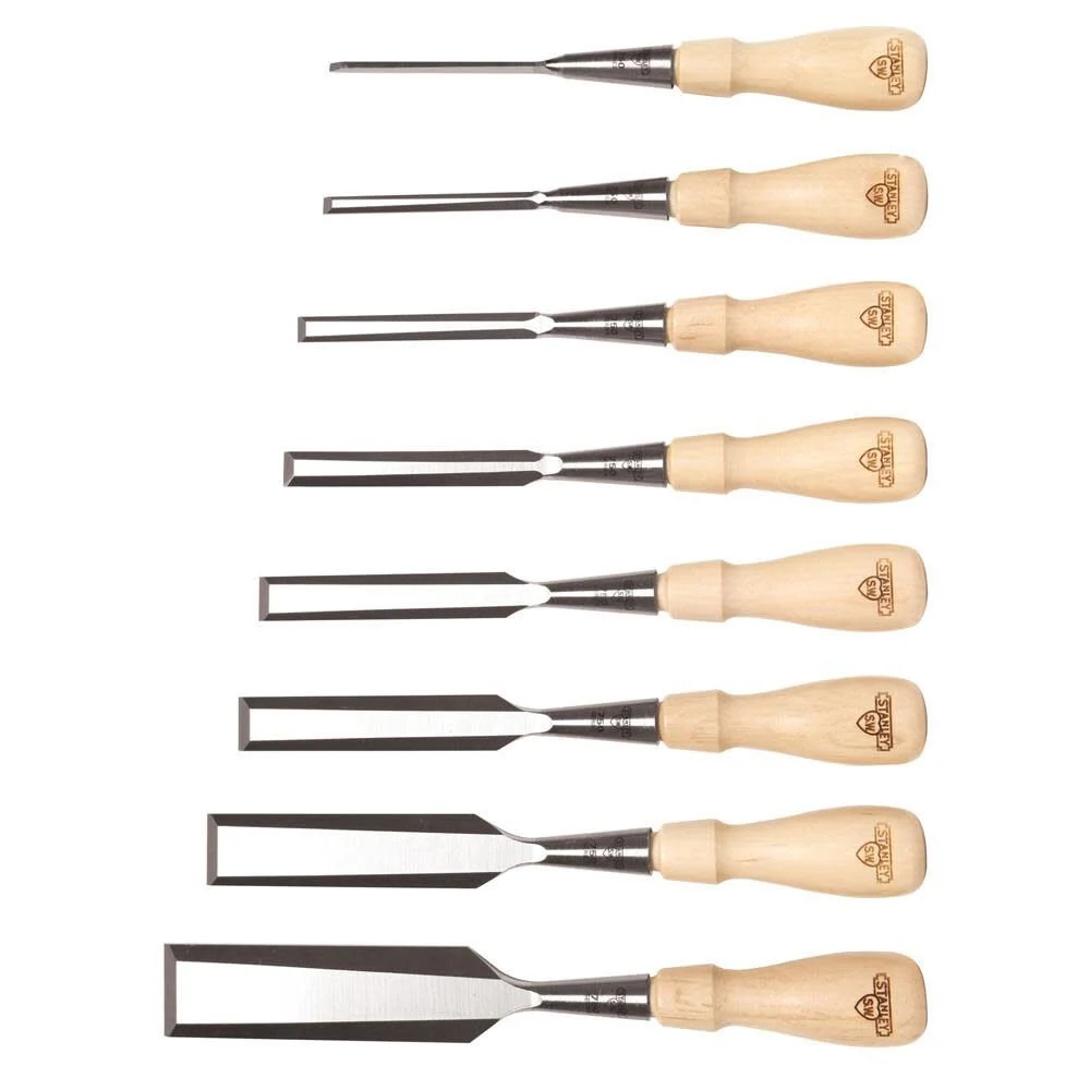 Stanley Sweetheart Socket Chisel Set With Tool Roll 8Pc