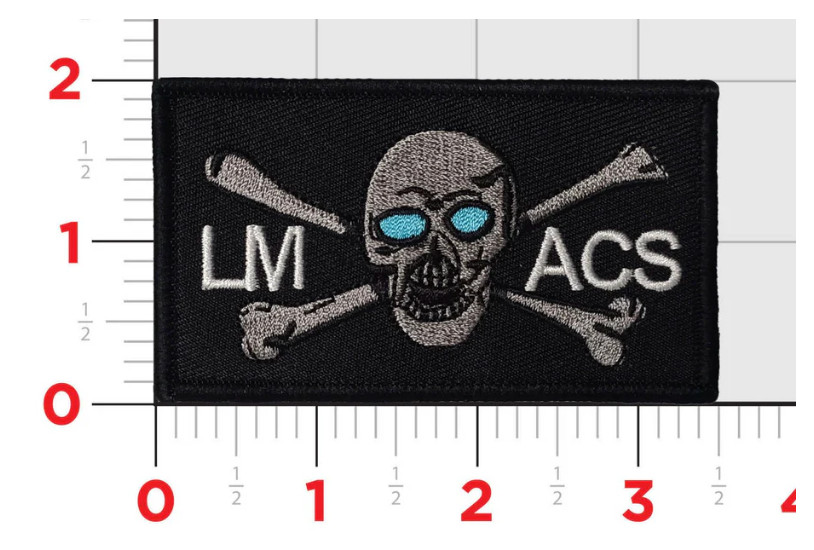MARINE CORPS VMGR-352 LM ACS EMBROIDERED PATCH WITH HOOK & LOOP
