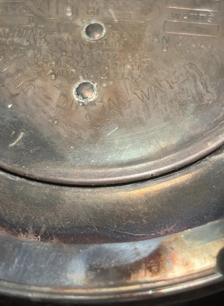 Art Nouveau Large Silver Plated Coffee Tea Server Bowman & Co Does Not Warm Up