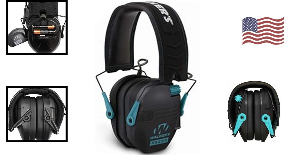 Comfortable Adjustable Razor Earmuffs with Sound Amplification for Clear Hearing