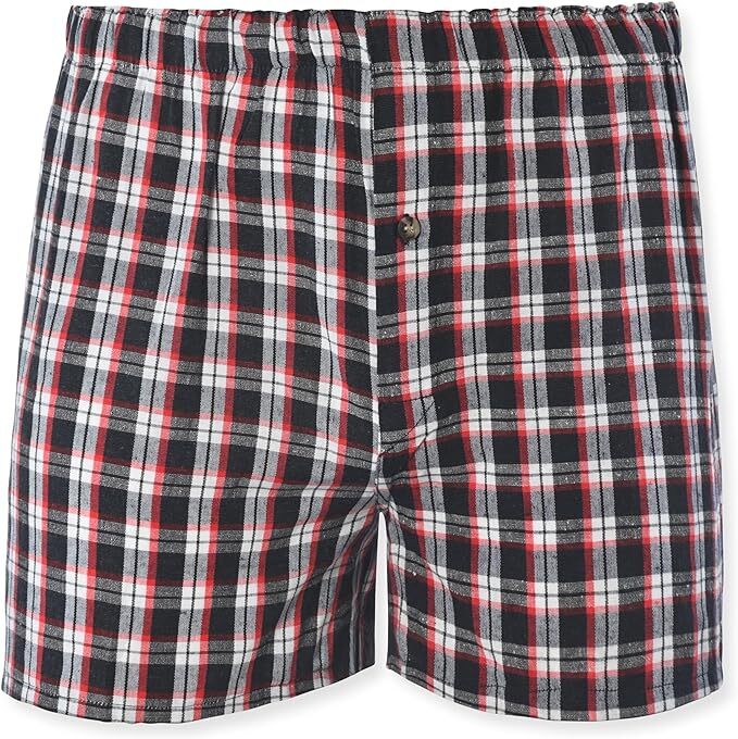 JAKE & CO. Men's Multi-Pack Woven Boxers, Assorted 10-PK