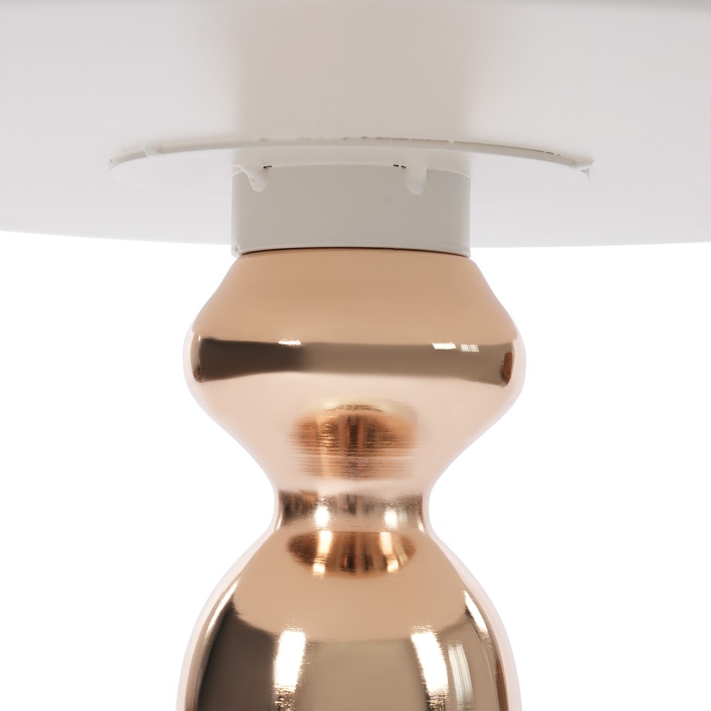 Modern Side Table Round End Table Bedside Table Metal Nightstand White Sofa Desk