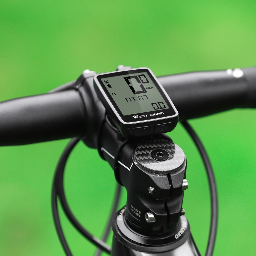 WEST BIKING Waterproof USB Rechargeable Wireless Bicycle Computer Speedometer