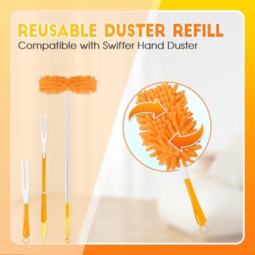 8 Pack Reusable Duster Refill Compatible with Swiffer Hand Duster, 360 8PCS