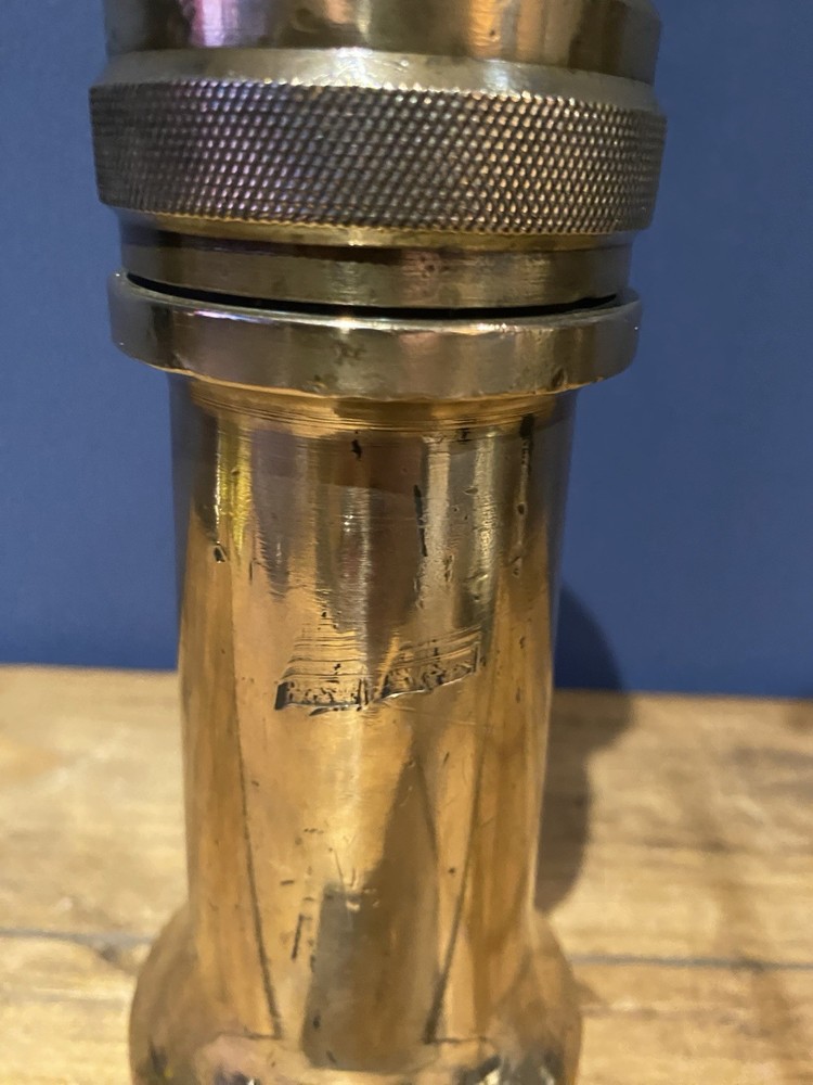 Antique Solid Brass Fire Hose Nozzle