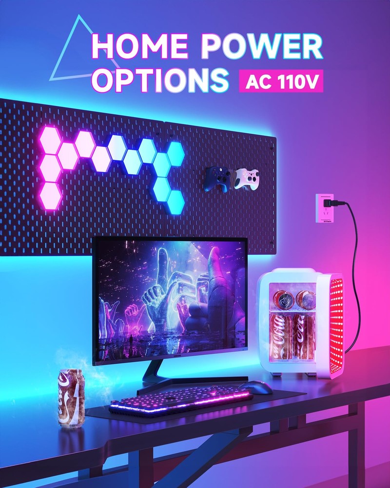 Mini Fridge, 4 Liter/6 Cans Small Refrigerator With Dimmable LED Light,AC/DC ...