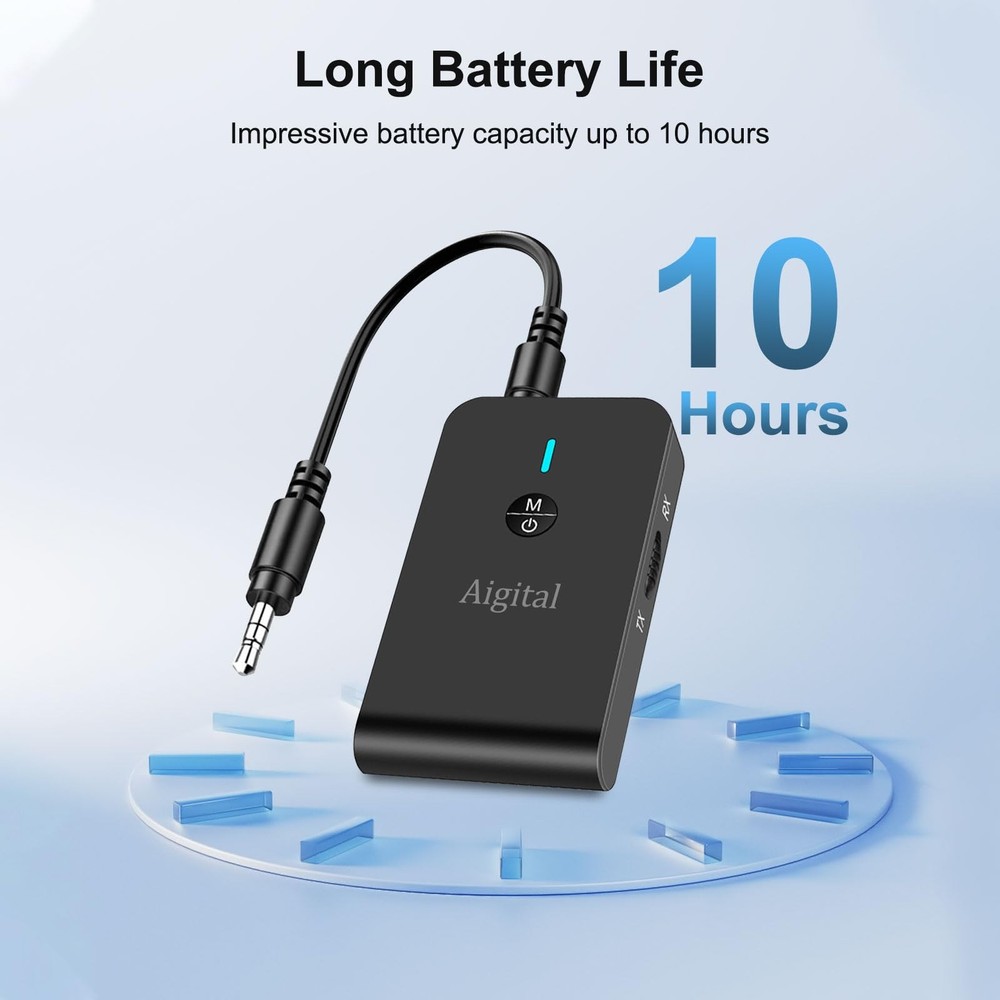 Bluetooth Transmitter for TV PC, 2 in 1 Bluetooth Audio Adapter Music Receive...