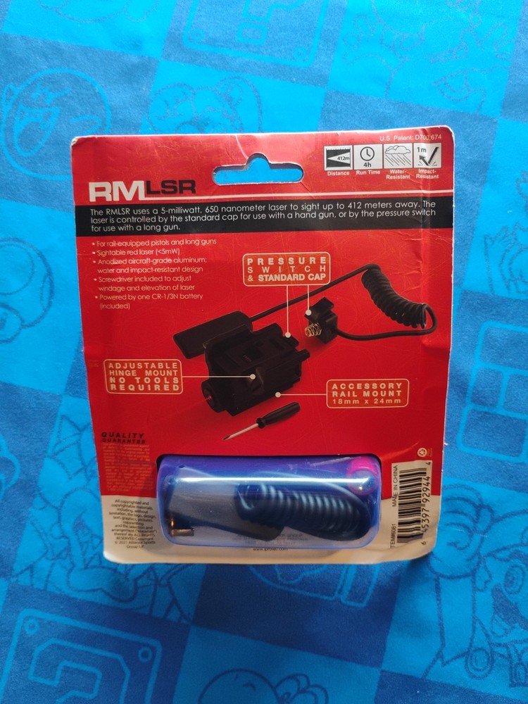iProtec Rail-Mount Red Firearm Laser Sight New Sealed
