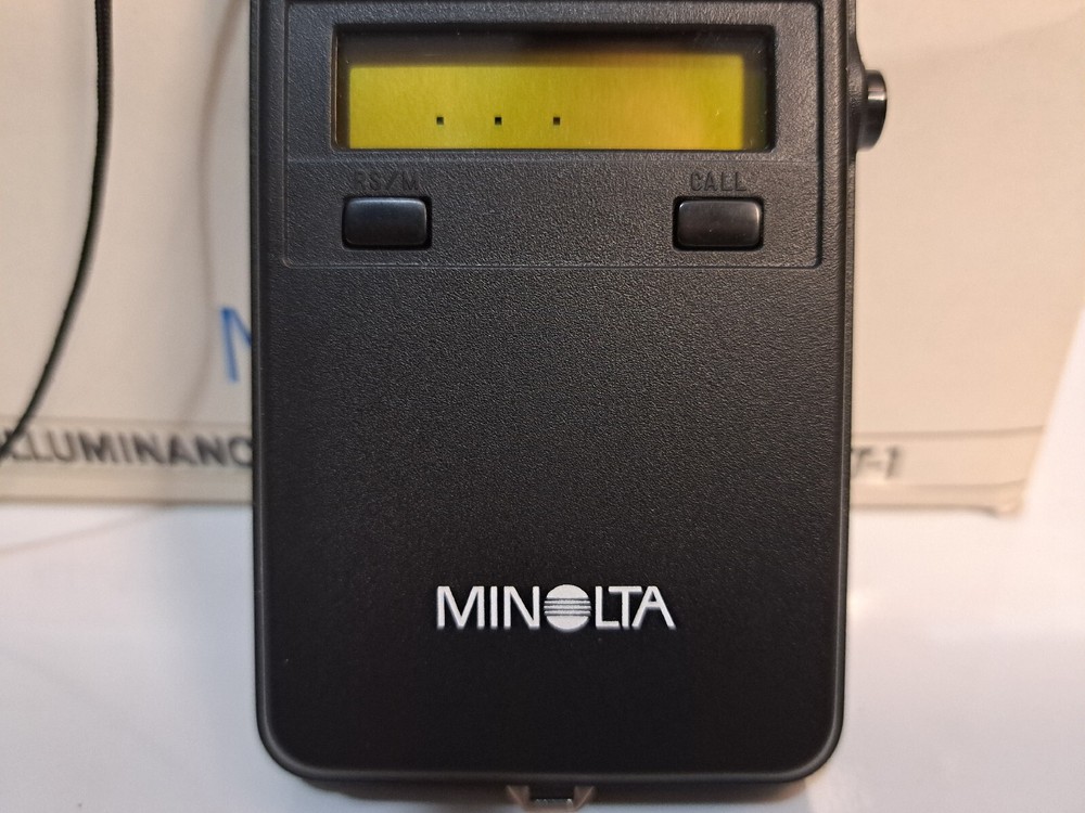 Minolta Illuminance Meter T -1 Working Light Meter In Original Box
