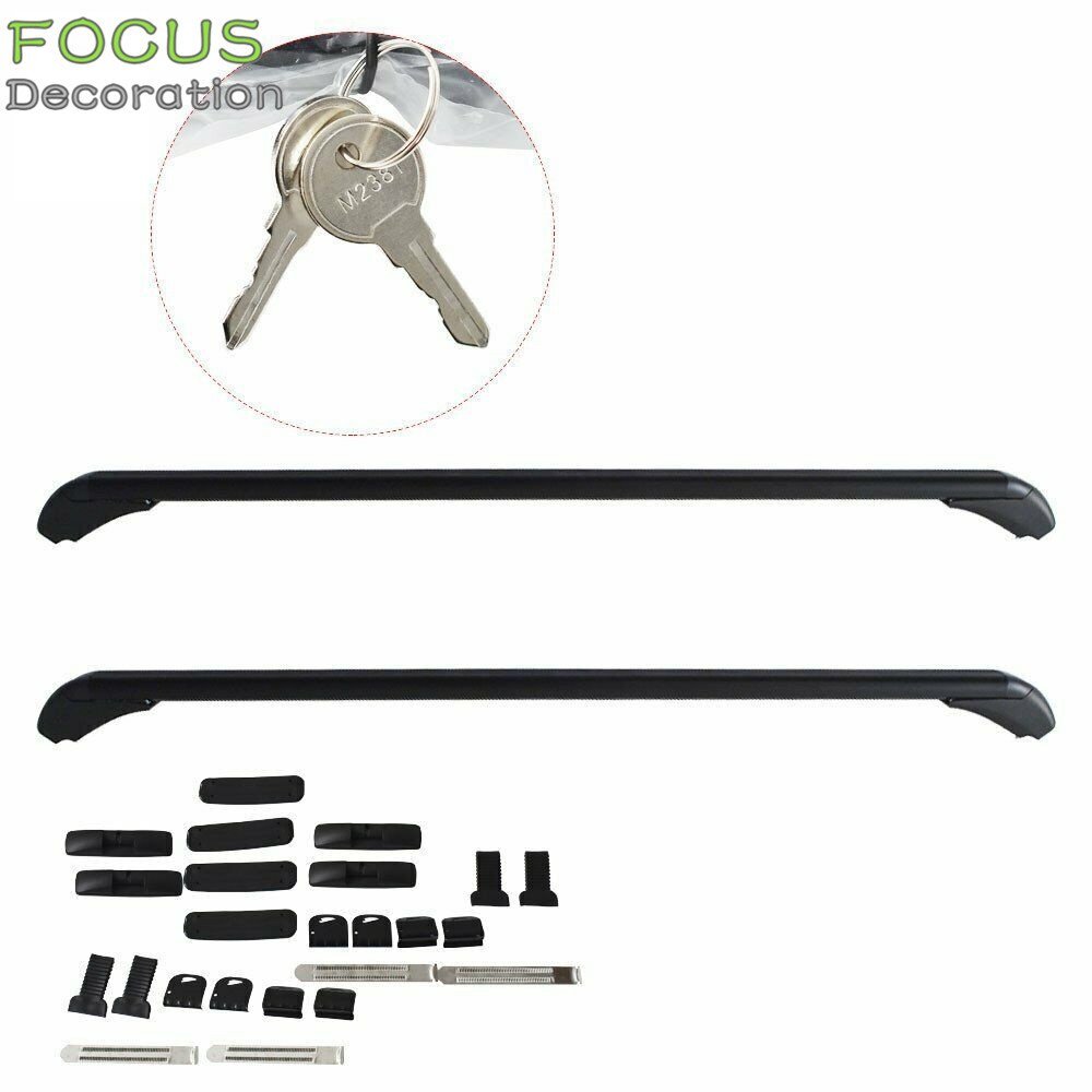 Universal Car Top Luggage Roof Rack Cross Bar Adjustable Window Frame 43.3''