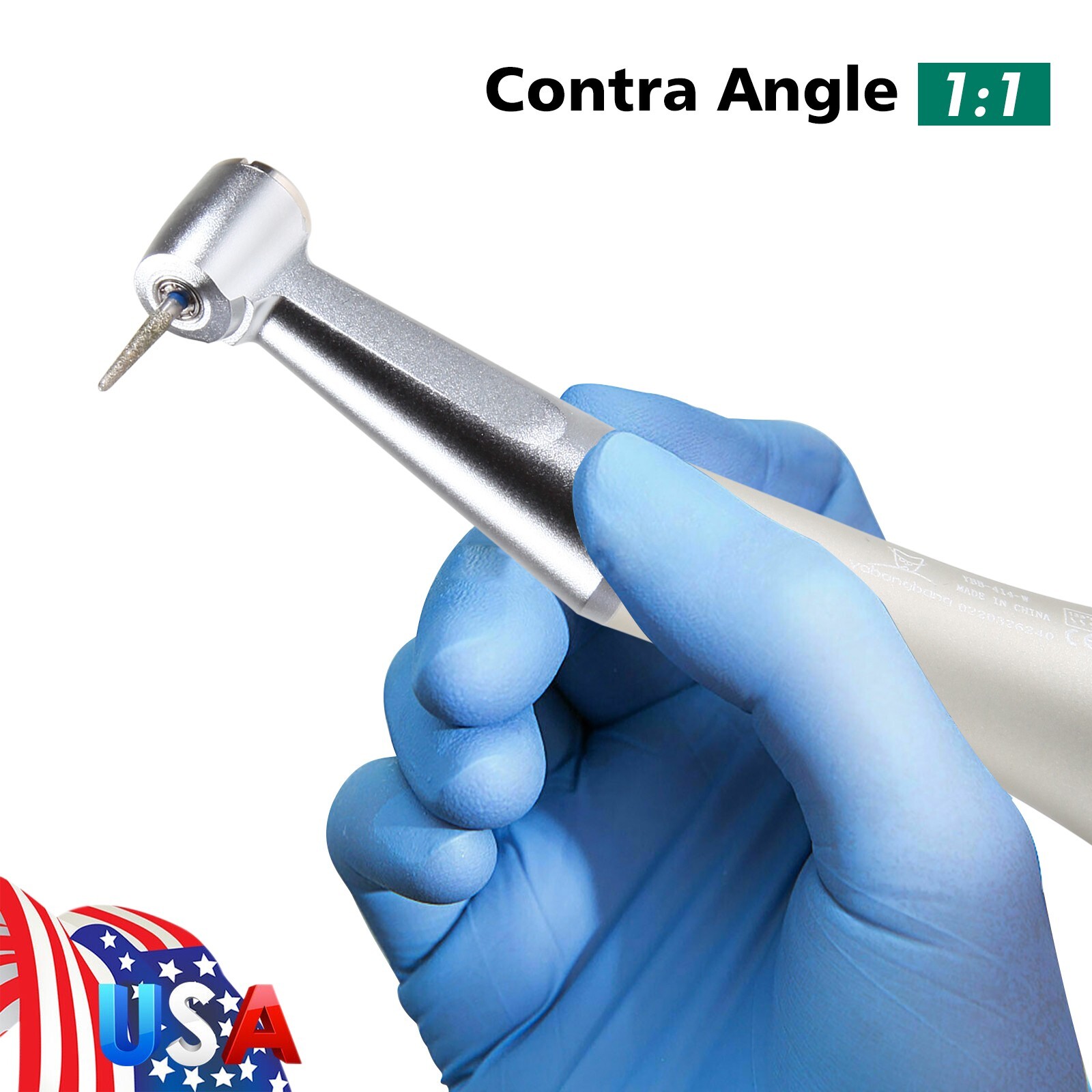 NSK Style Dental 1:1 Slow Low Speed Handpiece Push Button Contra Angle FAG