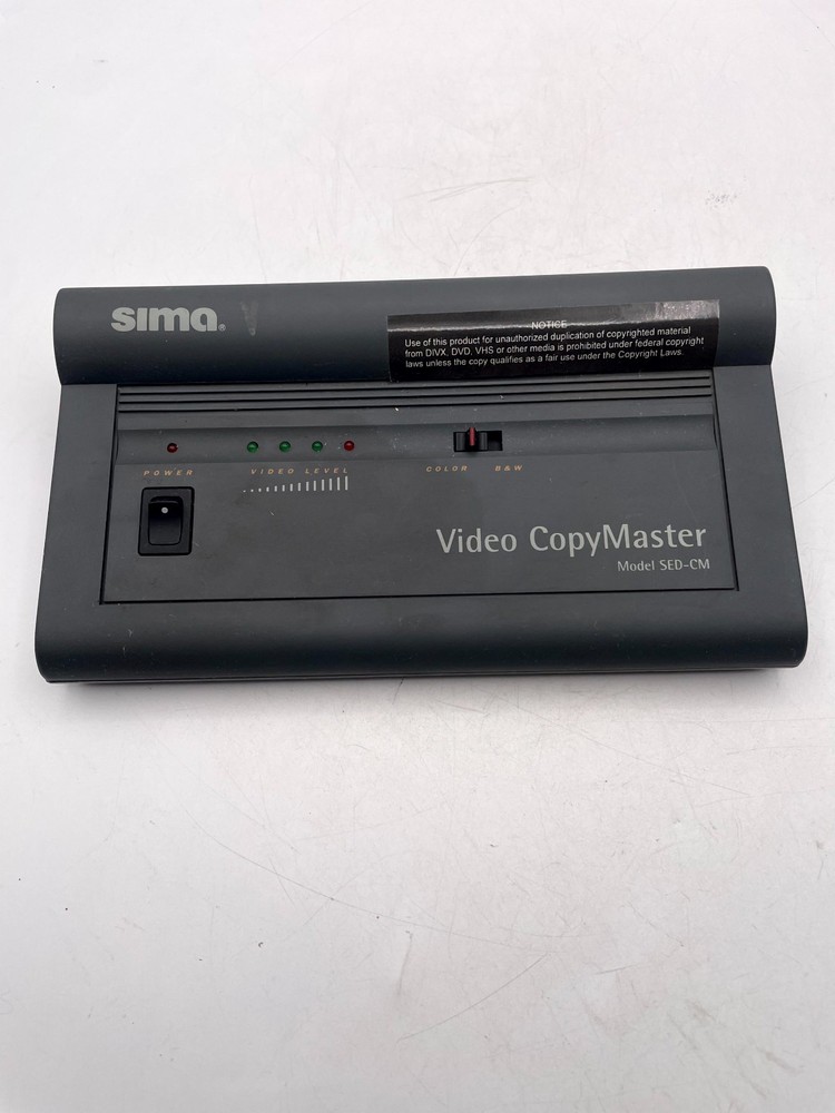 Sima Video CopyMaster SED-CM Compact Automatic Video Enhancer & Duplicator Black