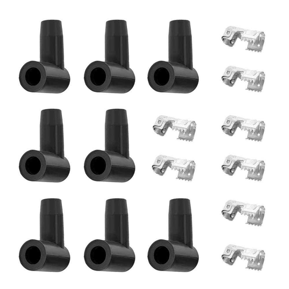DSkoiph 8 PACK Spark Plug Boot HEI Distributor and Coil Boot 90 Degree Spark Plu