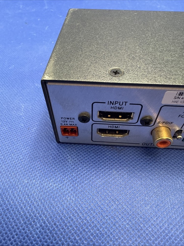 Extron HAE 100 HDMI Audio Extractor no power adapter