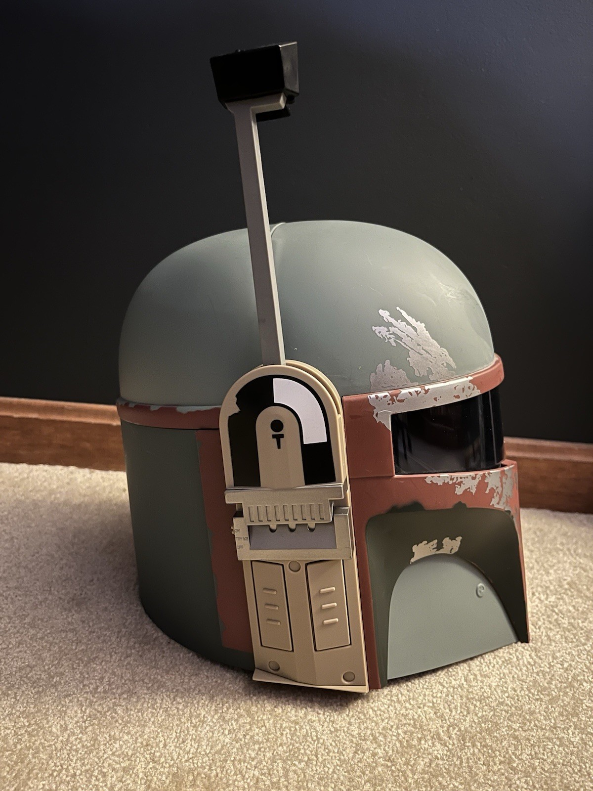 2009 Hasbro Star Wars BOBA FETT Talking Helmet Mandalorian COMPLETE TESTED WORKS