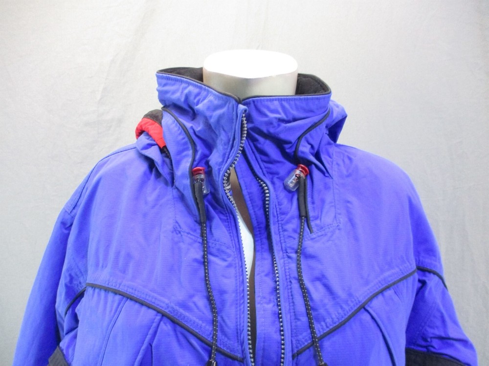 Obermeyer Size 8 Womens Blue Full Zip Drawstring Elastic Hem Ski Jacket 1Bl6