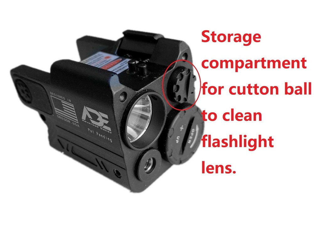 ADE Green Pistol Laser+Flashlight Sight for Springfield HELLCAT COMPACT Pistol