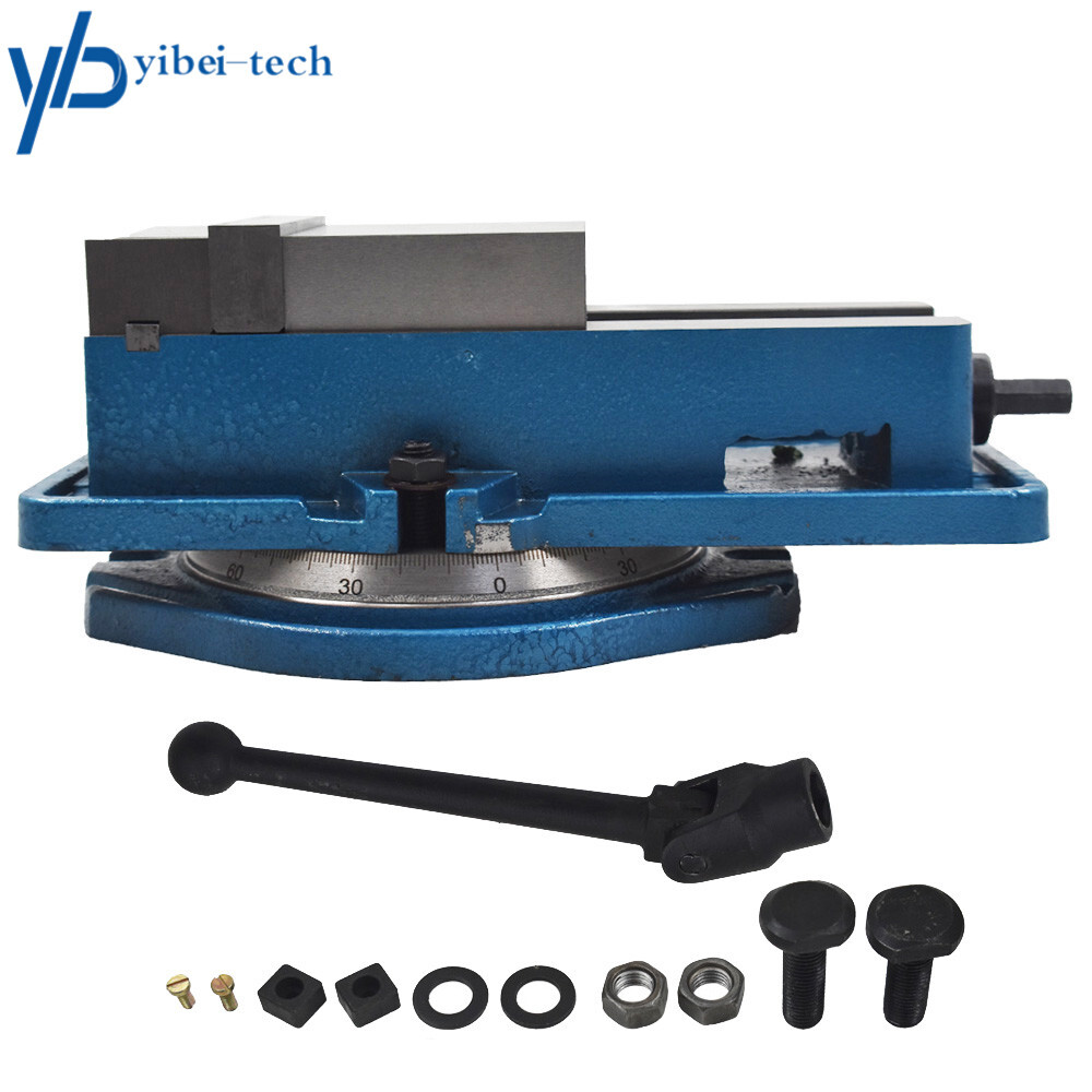 4'' Lockdown Vise Precision CNC Milling Machine Bench Clamping Vice W/Base