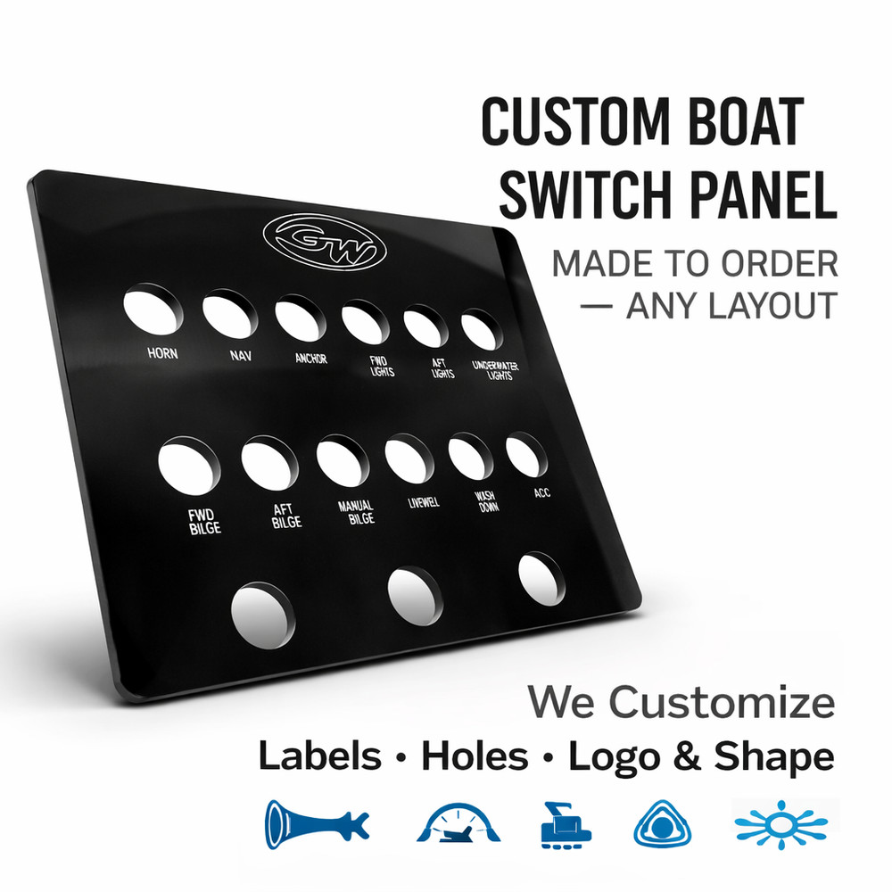 Custom Acrylic Boat Dash Panel Laser Cut Made to Order