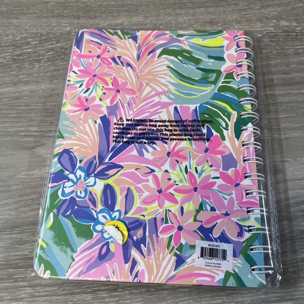 NEW LILLY PULITZER Mini Spiral Notebook With Pen