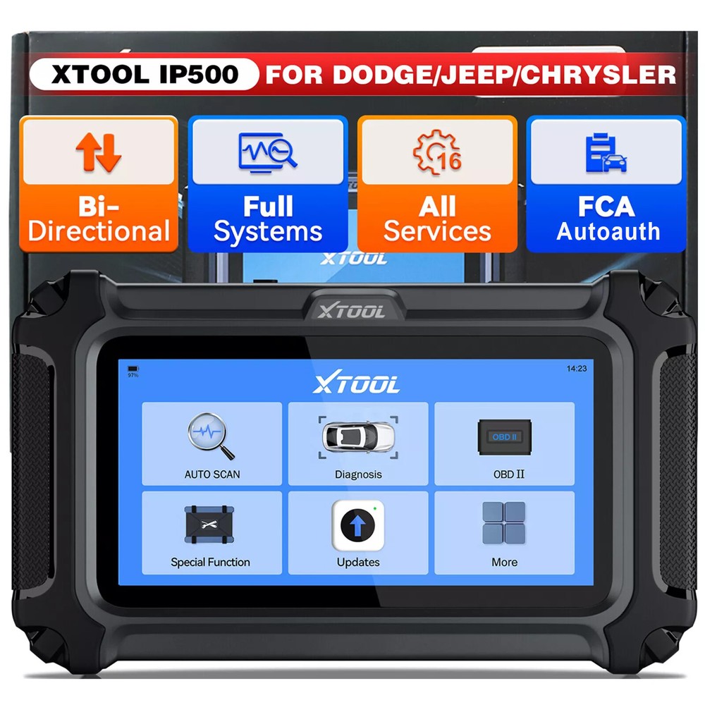 XTOOL Full System Bidirectional Scan Tool OBD2 Scanner for Chrysler Dodge Jeep