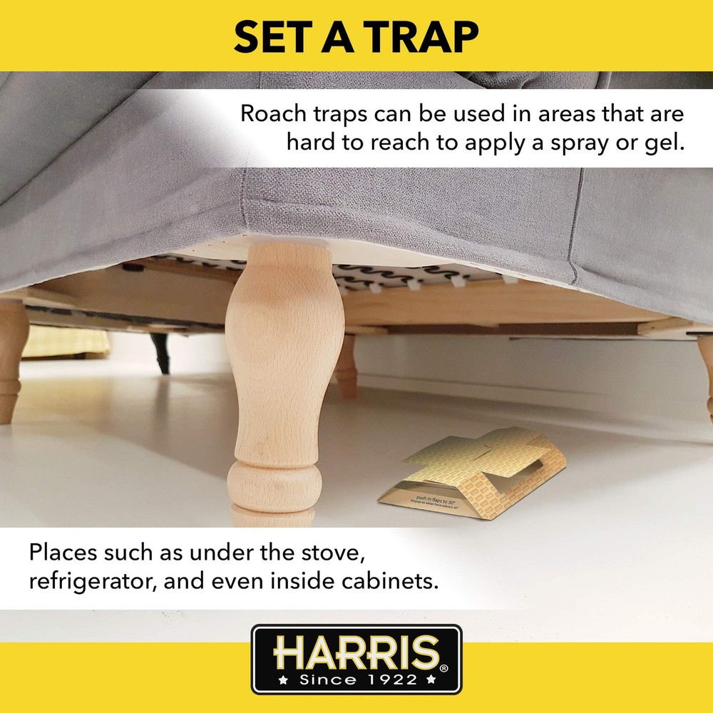 Harris Roach Glue Traps, Non-Toxic (10-Pack) - Pest Control